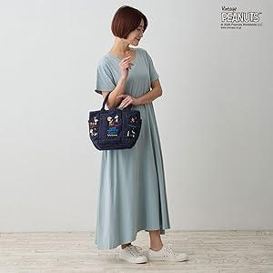 Amazon | [ルートート] Deli スヌーピー デニム風 トートバッグ